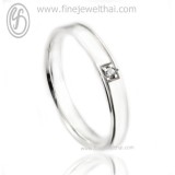 แหวนทองคำขาว แหวนเพชร แหวนคู่ แหวนแต่งงาน แหวนหมั้น - R1128DWG